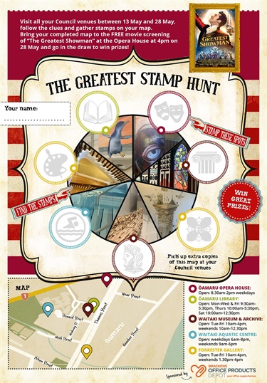 Welcome Back Stamp Hunt map