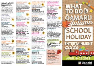 Autumn School Holidays Entertainment Details