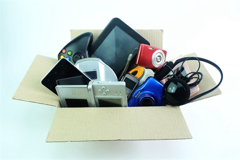 Box of e-waste