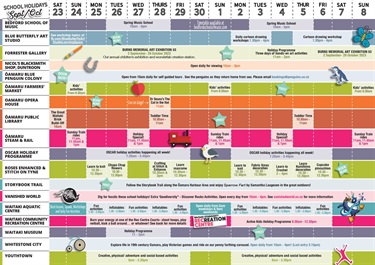 School holidays Spring 2023 Timetable